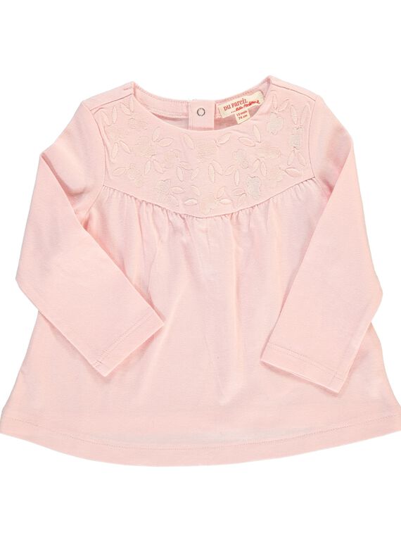Tee-shirt manches longues bébé fille CIJOTEE4 / 18SG09R5TML321