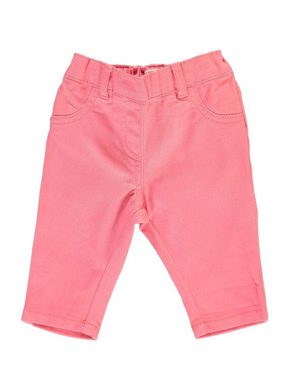 Pantalon en twill bébé fille CIJOPAN2 / 18SG09R2PAN404