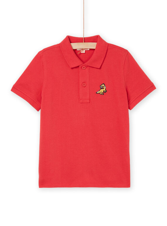 Polo en piqué avec badge dinosaure ROJOPOL3 / 23S90275POLF518