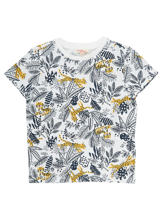 Tee shirt imprimé jungle garçon manches courtes JOTROTI1 / 20S902F1TMC001
