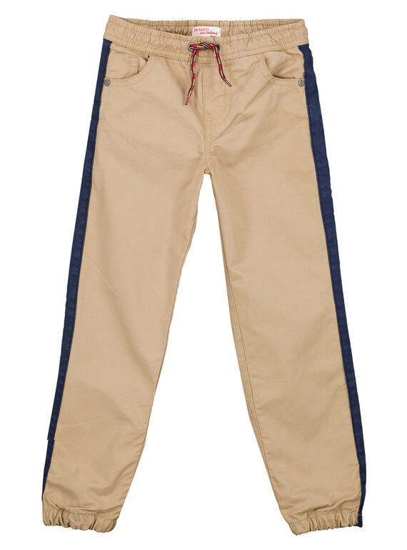 Pantalon doublé jersey noisette GOTRIPAN2 / 19W902J2PANI807