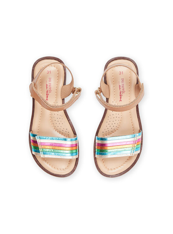 sandales daim camel