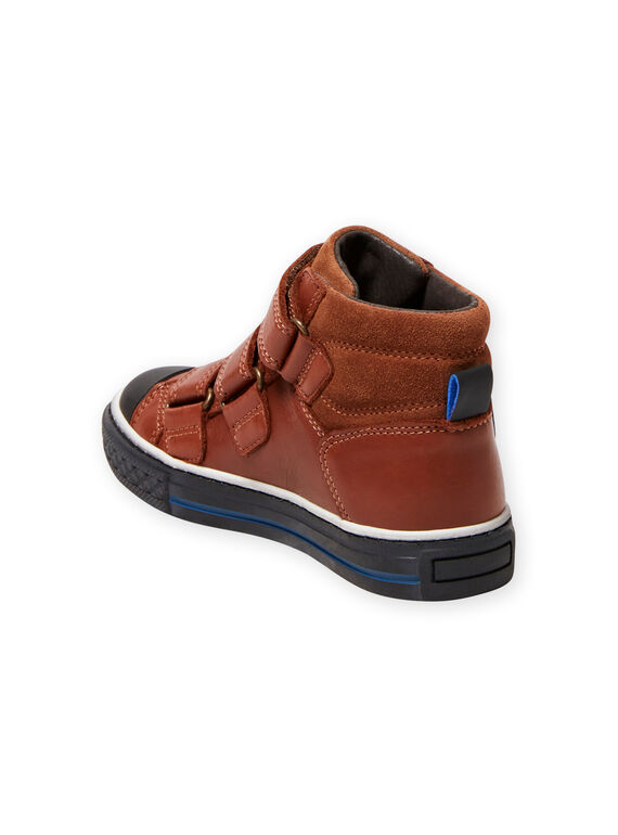 Baskets montantes camel enfant garçon MOBASTRIVTAN / 21XK3652D3F804