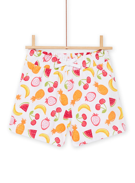Short rose tendre à imprimé fruit enfant fille NAJERSHORT2 / 22S901C6SHO000