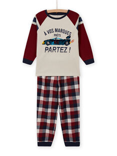 Ensemble pyjama à motif voiture en sequins réversibles enfant garçon MEGOPYJSPOR / 21WH1232PYJ080