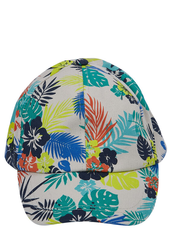 Casquette beige à imprimé tropical enfant garçon JYOMARCAP / 20SI02P1CHAI811