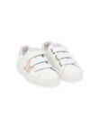 Basket cuir velcros fille glitter RABASRAINB / 23KK3524D3F000