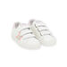 Basket cuir velcros fille glitter