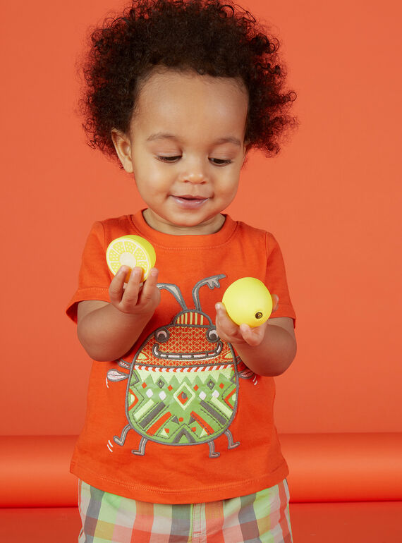 Tee-shirt manches courtes bébé garçon FUYETI1 / 19SG10M1TMC400