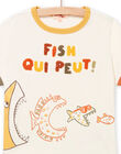 Tee Shirt Manches Courtes Ecru NOVITI / 22S902M1TMC007