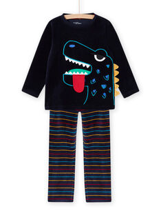 Ensemble pyjama motif dinosaure phosphorescent enfant garçon MEGOPYJDIN / 21WH1293PYJ705