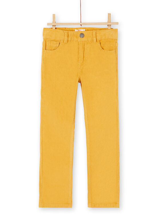 Pantalon bordeau en velours cotelé garçon KOJOPAVEL1 / 20W90251D2B113