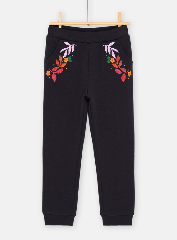 Pantalon noirine souple pour fille SAKHOPANT2 / 23W901Q1PANC243