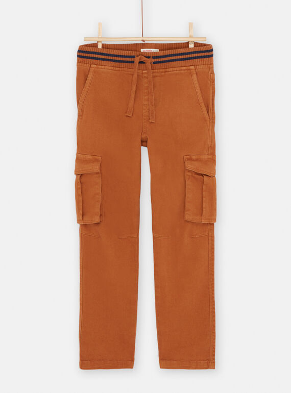 Pantalon cargo cannelle garçon SOJOPAMAT4 / 23W902M1PAN809
