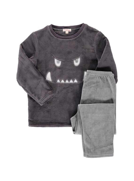 Pyjama fausse fourrure garçon BGPYJPARTA / 17WH12KEPYJ942