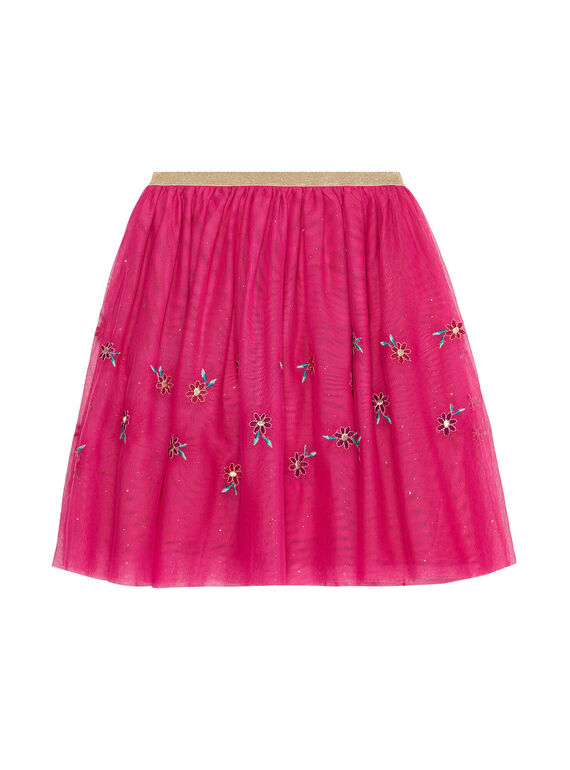 Jupe en tulle à paillette brodé JAWEJUP1 / 20S90191JUP304