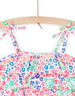 Haut de maillot de bain et culotte multicolore à imprimé fleuri. RYABIK1 / 23SI01R1MAI000