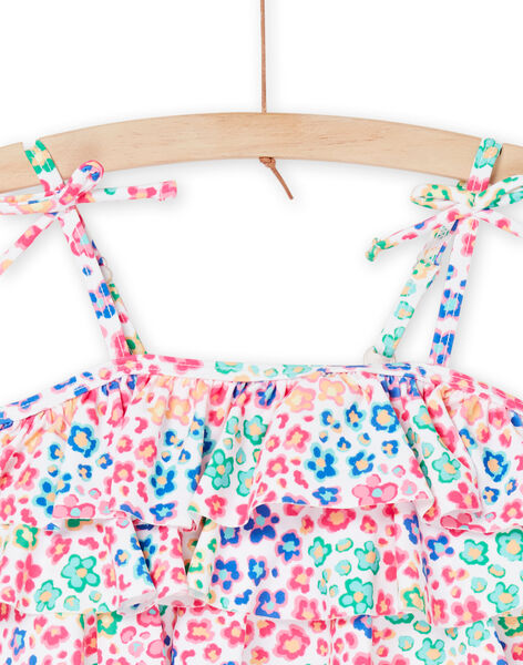 Haut de maillot de bain et culotte multicolore à imprimé fleuri. RYABIK1 / 23SI01R1MAI000