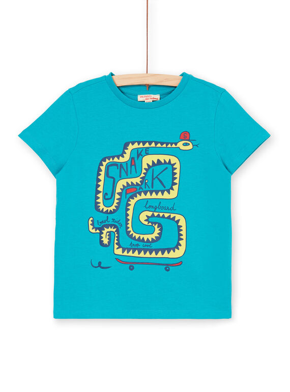 Tee Shirt Manches Courtes Bleu LOJOTI8 / 21S902F4TMCC242