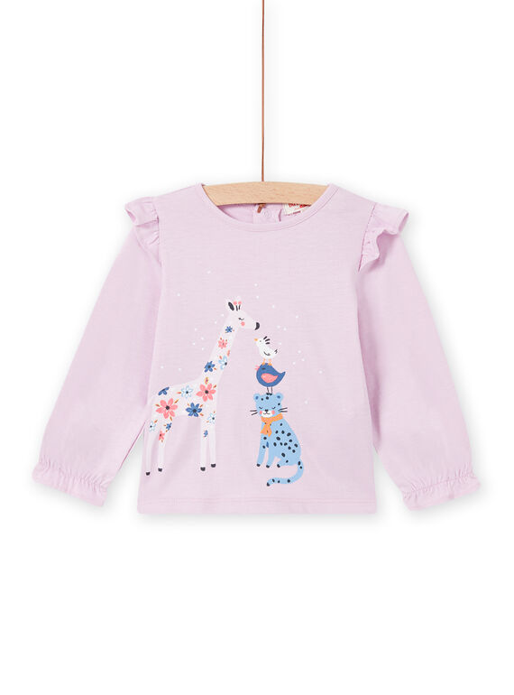Tee Shirt Manches Longues Mauve MIPLATEE / 21WG09O1TML326