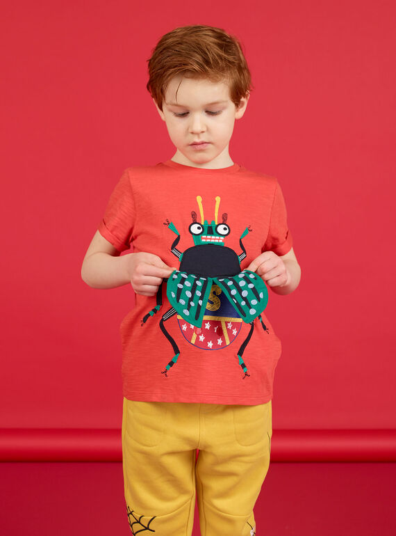 Tee Shirt Manches Courtes Orange LOROUTI / 21S902K1TMCE414