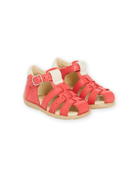 Sandales rouges bébé garçon NUSANDSAPHIR / 22KK3846D0E050