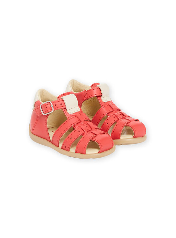 Sandales rouges bébé garçon NUSANDSAPHIR / 22KK3846D0E050