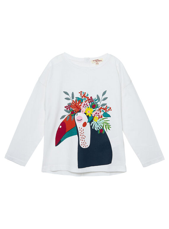 Tee Shirt Manches Longues Ecru JACLOTEE2 / 20S90112TML001