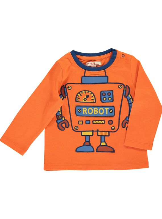 Tee-shirt robot bébé garçon DUBLETEE2 / 18WG1092TMLF519
