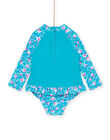 Maillot de bain turquoise à imprimé fantaisie RYIENS / 23SI09R9MAIC217
