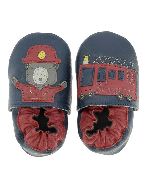 Chausson En Cuir Bebe Garcon Nos Chaussures A 60 Naissance Dpam