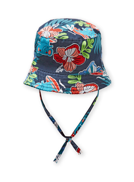 Chapeau bleu marine à imprimé fleuri bébé garçon LYUBONCHA / 21SI10W1CHA717