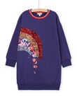 Robe sweat à motif arc-en-ciel en sequins RAPUROB2 / 23S901L2ROB703