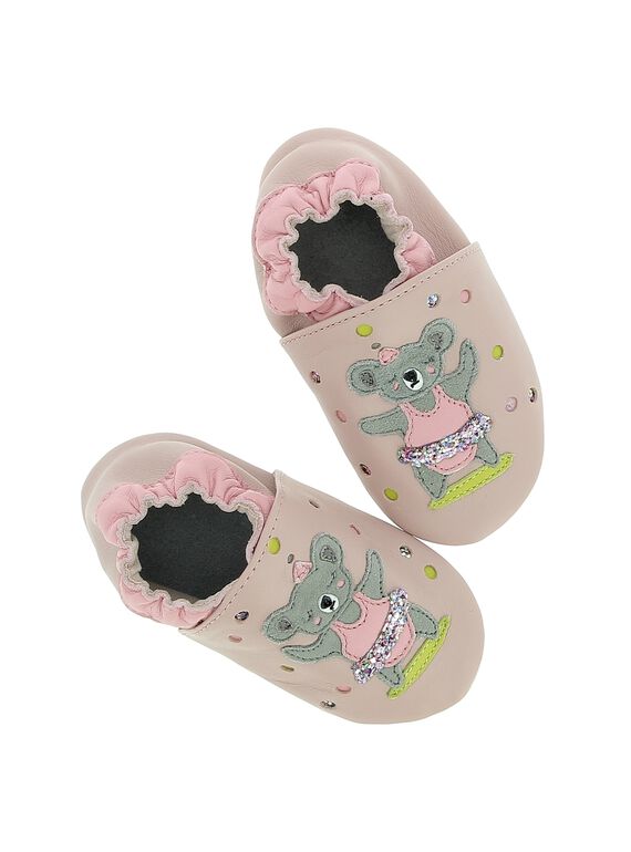 Chausson en cuir bébé fille DNFKOALA / 18WK48W3D3S301