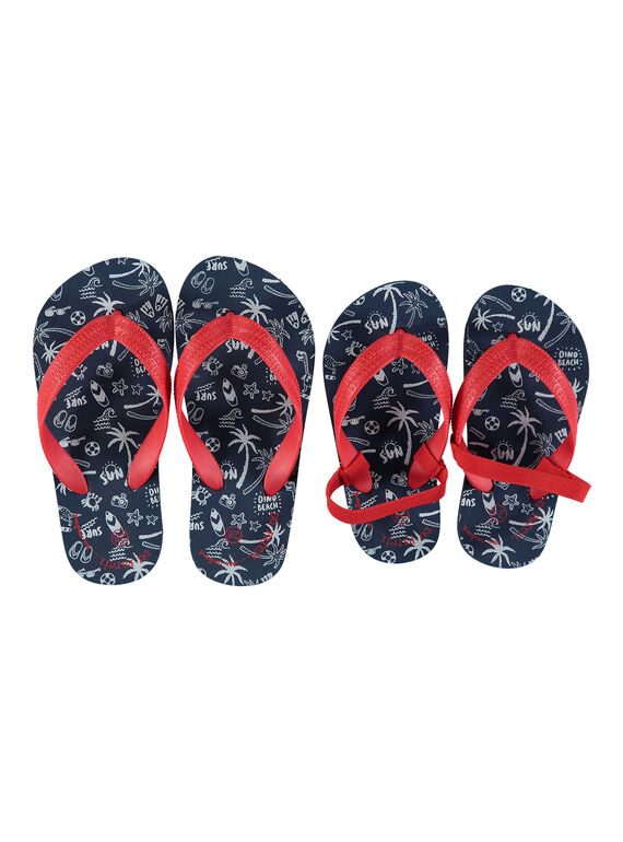 Tong en EVA avec imprimé plage garçon FGTONGBEA / 19SK36G1D01070
