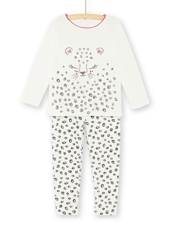 Pyjama enfant fille motif panthère KEFAPYJTET / 20WH11C3PYJ001