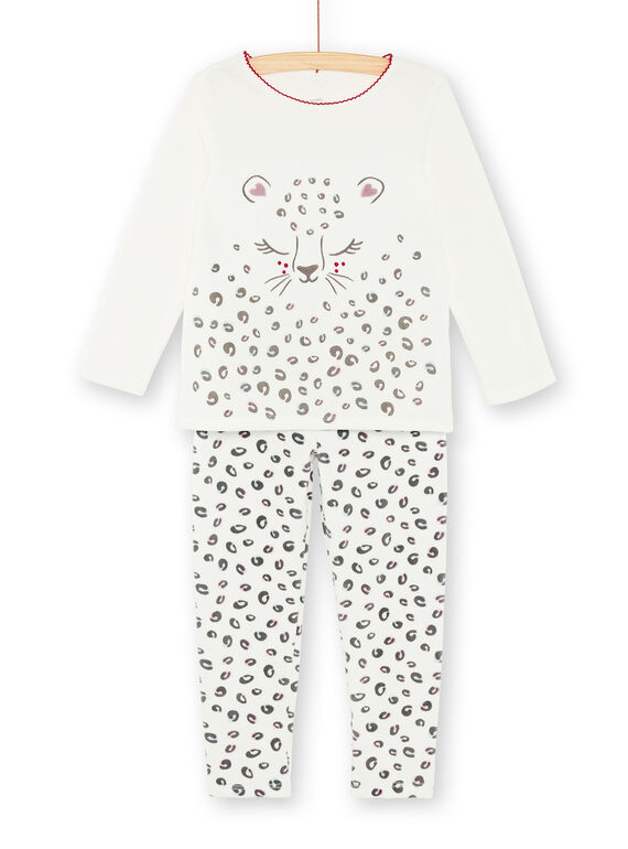 Pyjama enfant fille motif panthère KEFAPYJTET / 20WH11C3PYJ001