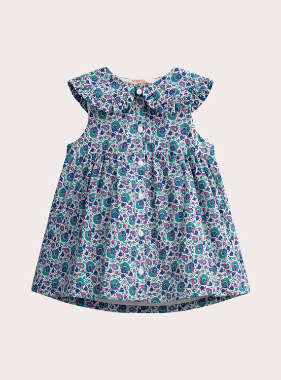 Robe à col claudine pour bébé fille