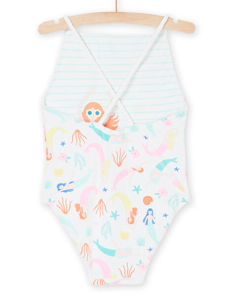 Maillot de bain 1 pièce blanc à imprimé sirènes RYAMER2 / 23SI01R7MAI000