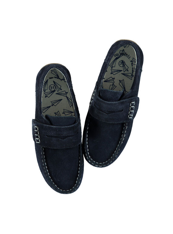 Mocassin ville en croûte de cuir garçon FGMOCAVION / 19SK36B1D4N070