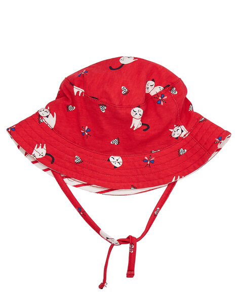 Bob Bebe Fille Rouge Avec Motif Chat Anc Co Dpam