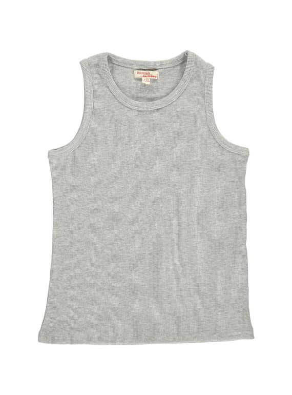 Débardeur gris garçon COJODEB10 / 18S902S3D27J908