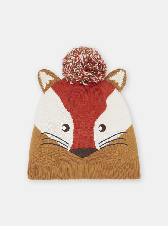 Bonnet cannelle à animation renard SYOGROBON5 / 23WI0292BON809