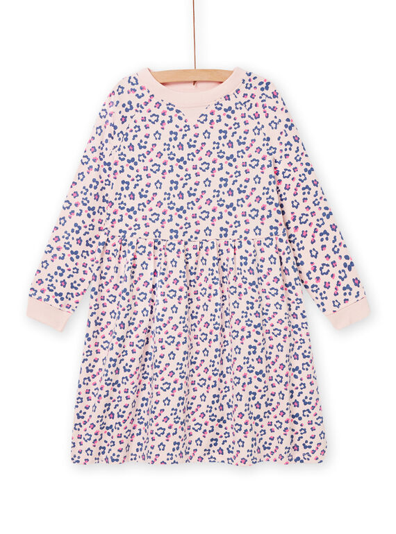Robe rose poudré enfant fille NAJOROB3 / 22S90173ROBD327