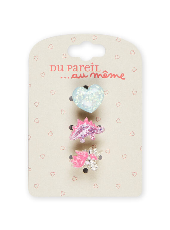 3 bagues fantaisies PYAJORING1 / 22WI01H2BAGK008