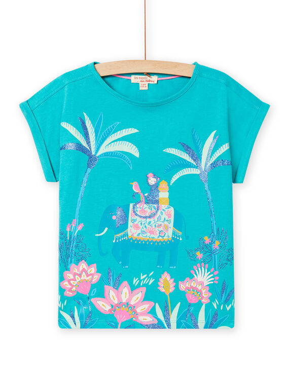 Tee Shirt Manches Courtes Turquoise NAGATI2 / 22S901O1TMC202