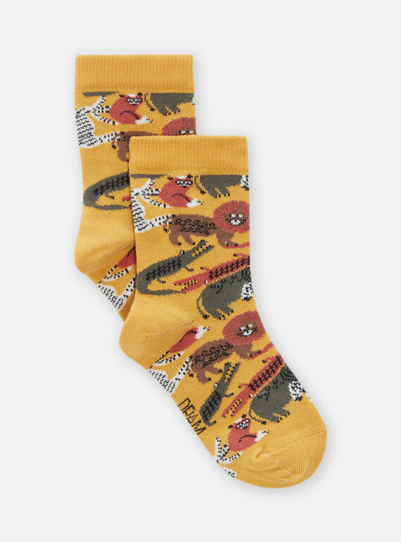 Chaussettes à motif savane pour garçon TYOJOCHO3 / 24SI028ASOQB106