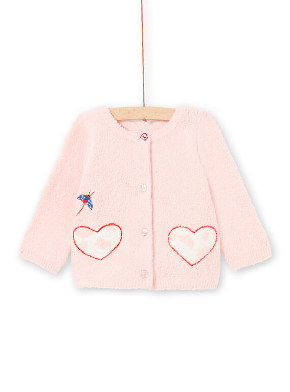 Gilet 2 en 1 rose bébé fille LICANCAR / 21SG09M2CARD326