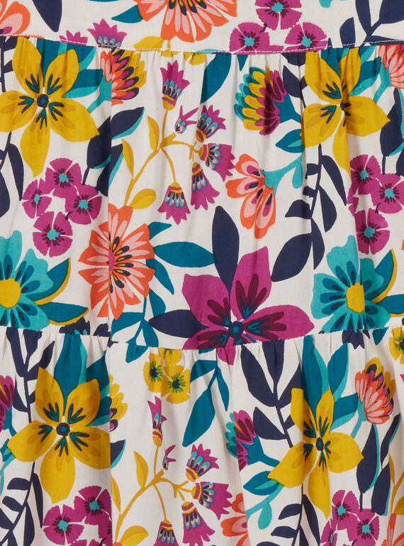 Robe à fines bretelles volantées, imprimé floral LAMUMROB3 / 21S901Z1ROB009
