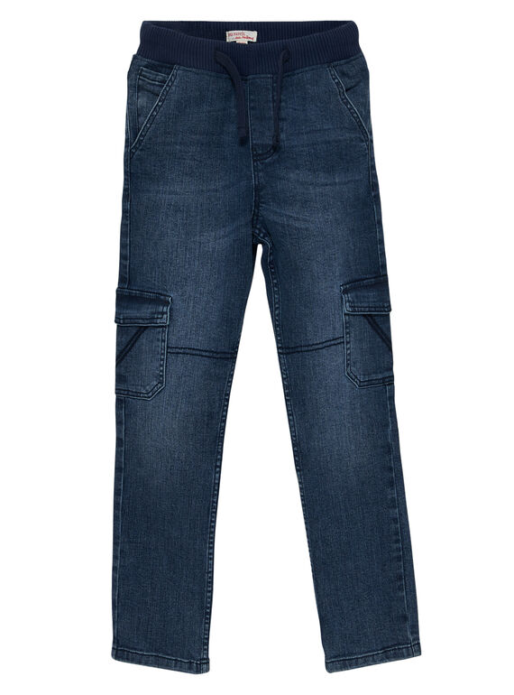 Jean garçon élastiqué cargo denim moyen JOESJEMAT1 / 20S90263D29P274
